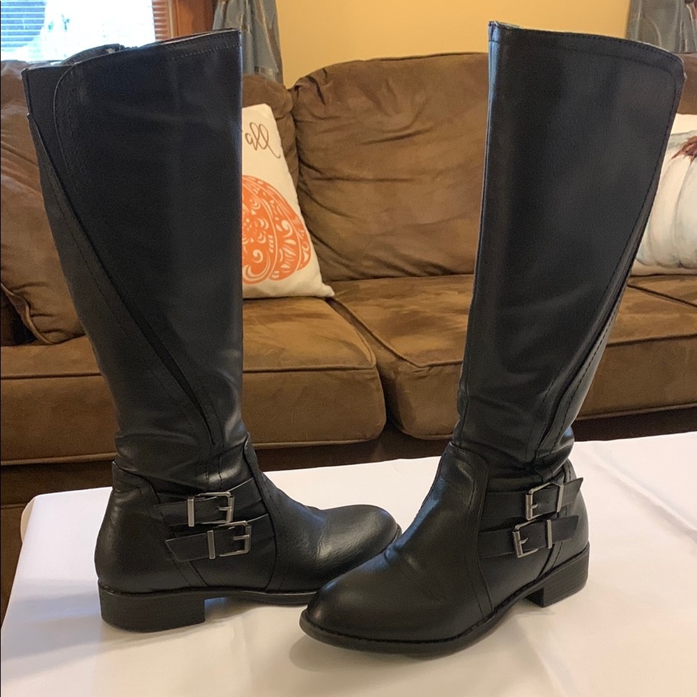 Style & Co. Black Over the Knee Boots
